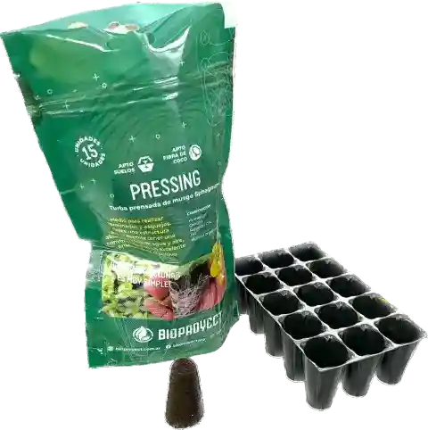 Turba Prensada c/ Bandeja x15