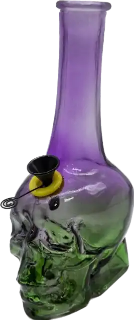 D&K Bong Pirex Calavera Multicolor DK64541