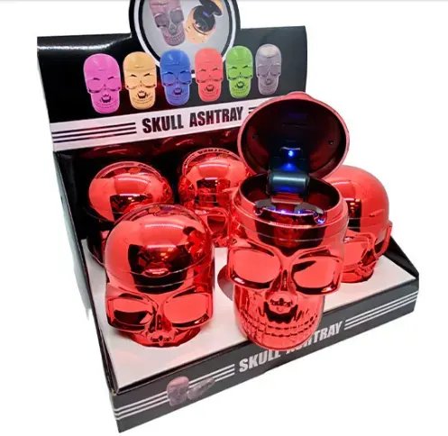 ZEUS Cenicero Calavera Cromada 440045