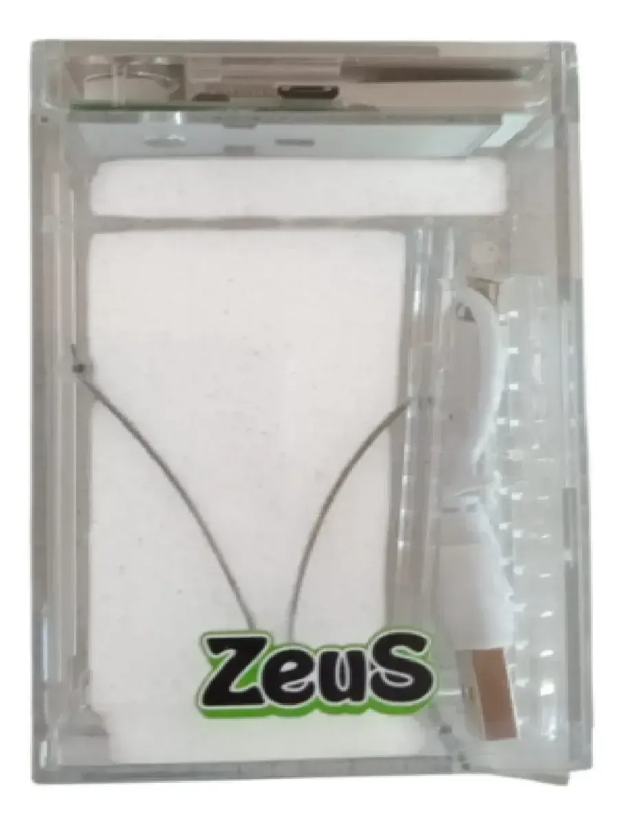 ZEUS Encendedor USB Cigarrera Transparente