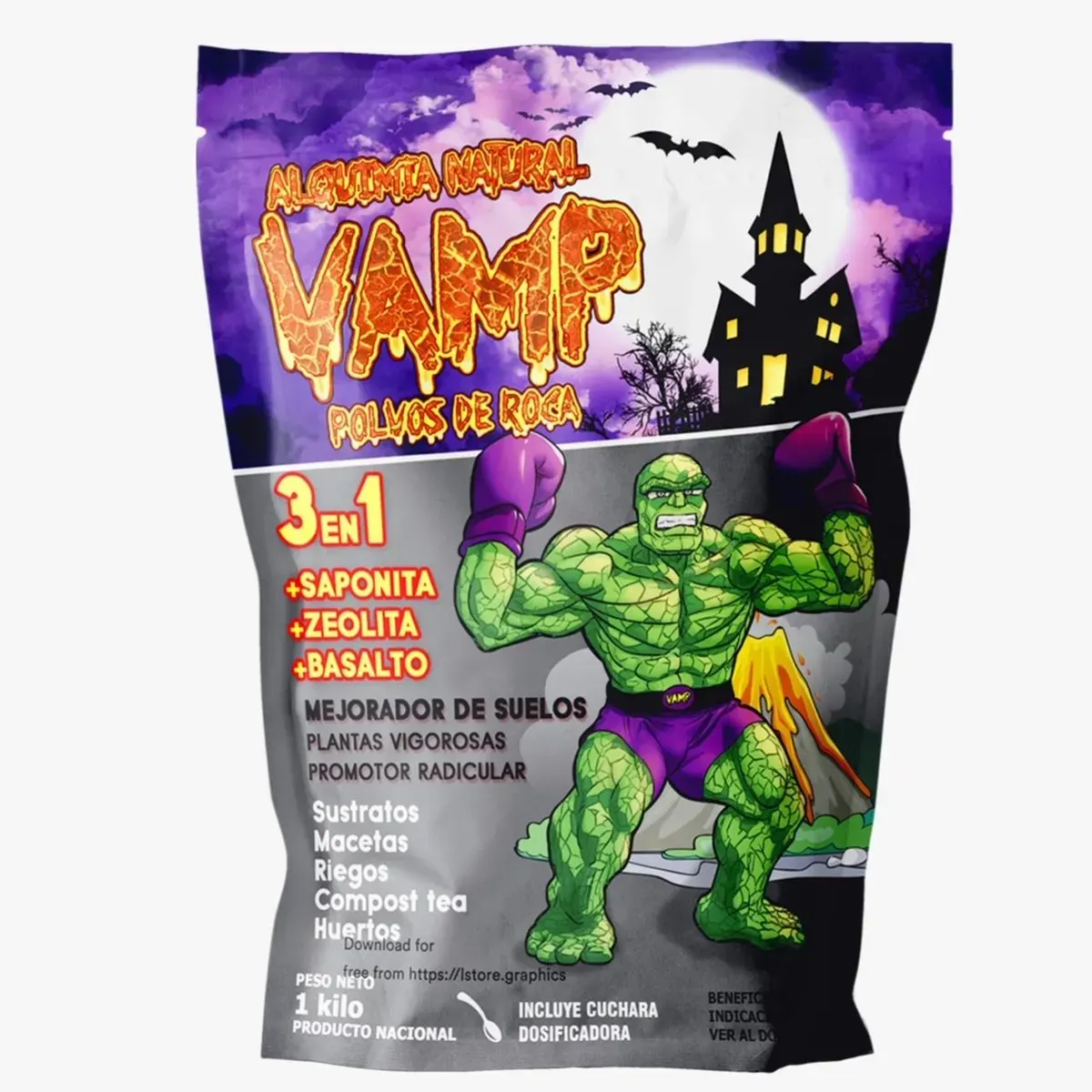 Vamp 3en1 Polvos de Roca 1kg